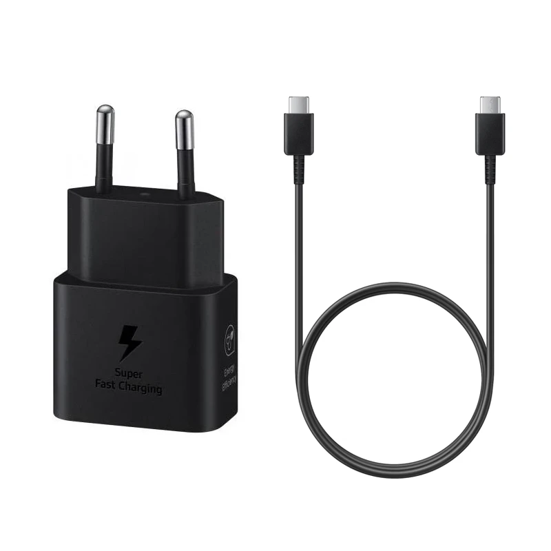شارژر دیواری 2 پین 25 وات سامسونگ  25W مدل EP-T2510 (اصلی - Original) - همراه با کابل
