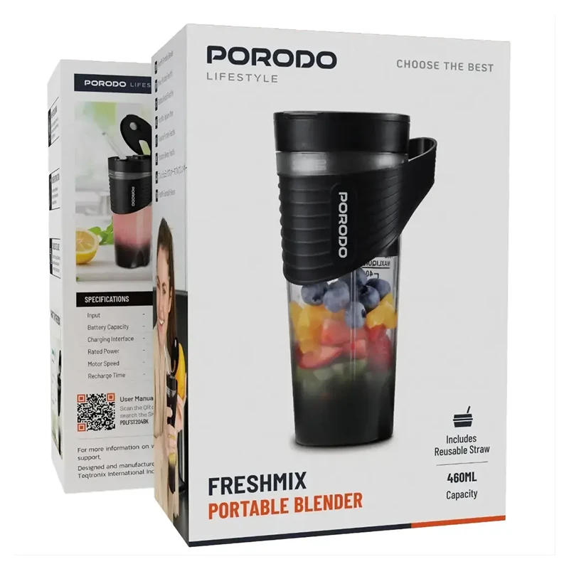 مخلوط‌کن قابل حمل پرودو Porodo FreshMix Portable Blender