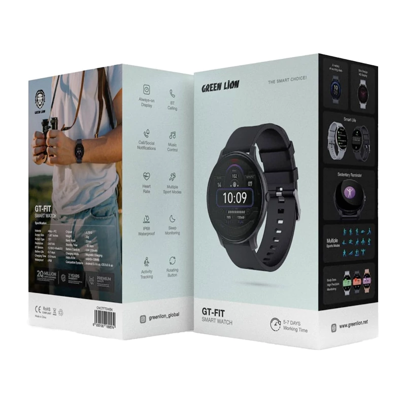 ساعت هوشمند گرین لاین مدلGreenLion GT-FIT