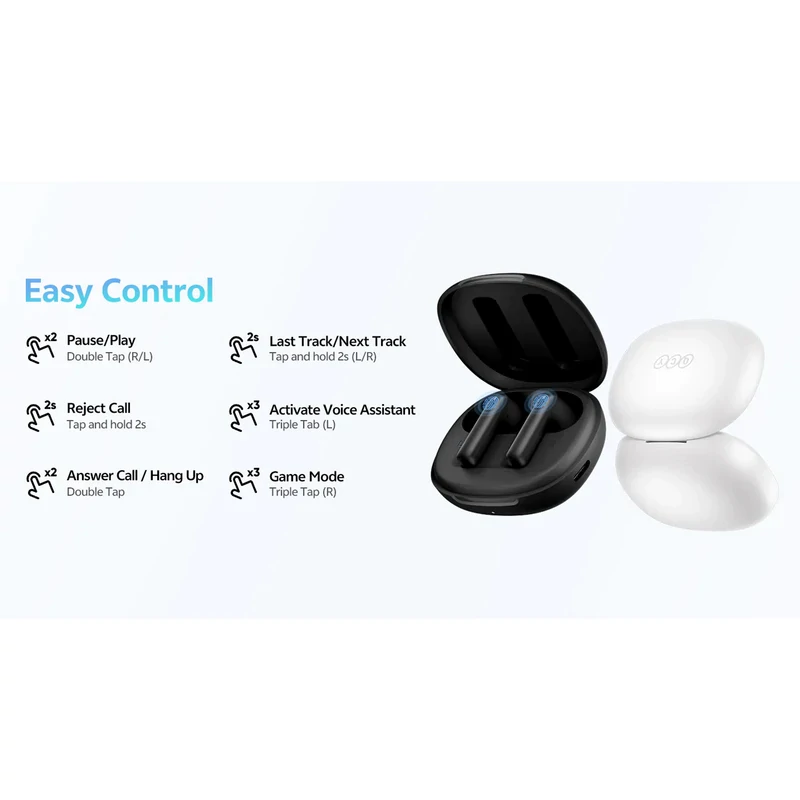 هندزفری بلوتوثی کیو سی وای مدل QCY AilyBuds E10