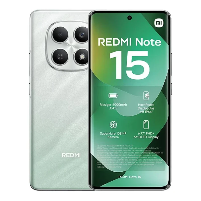 گوشی موبایل شیائومی مدل Xiaomi Redmi Note 15 4G ظرفیت 256 گیگابایت 8 گیگابایت + باندل