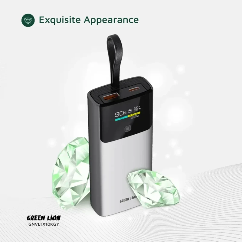 پاوربانک گرین لاین مدل Voltix ظرفیت 10 هزار میلی آمپر ساعت PD20W
