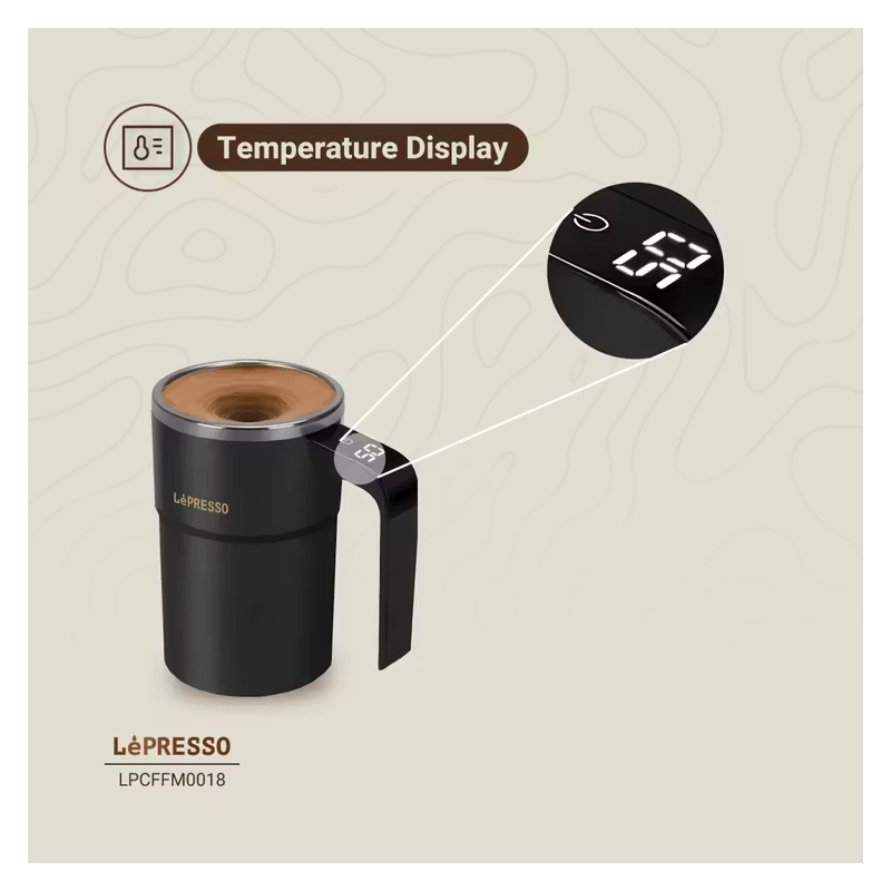 ماگ 380 میلی لیتر لپرسو مدل Lepresso Stirmagic Auto Stirring Mug LPCFFM0018