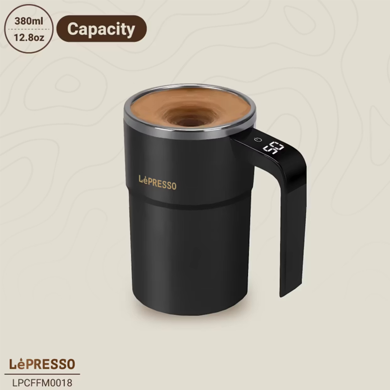 ماگ 380 میلی لیتر لپرسو مدل Lepresso Stirmagic Auto Stirring Mug LPCFFM0018