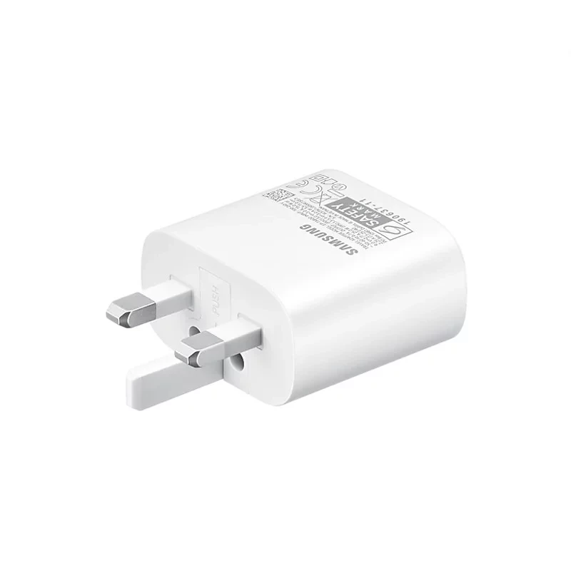 شارژر دیواری 3 پین 25 وات سامسونگ مدل TA800 به همراه کابل - (طرح اصل)