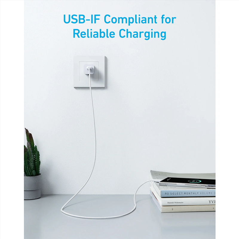 کابل USB به Type C انکر سری 322 مدل A81H5 طول 0.9 متر