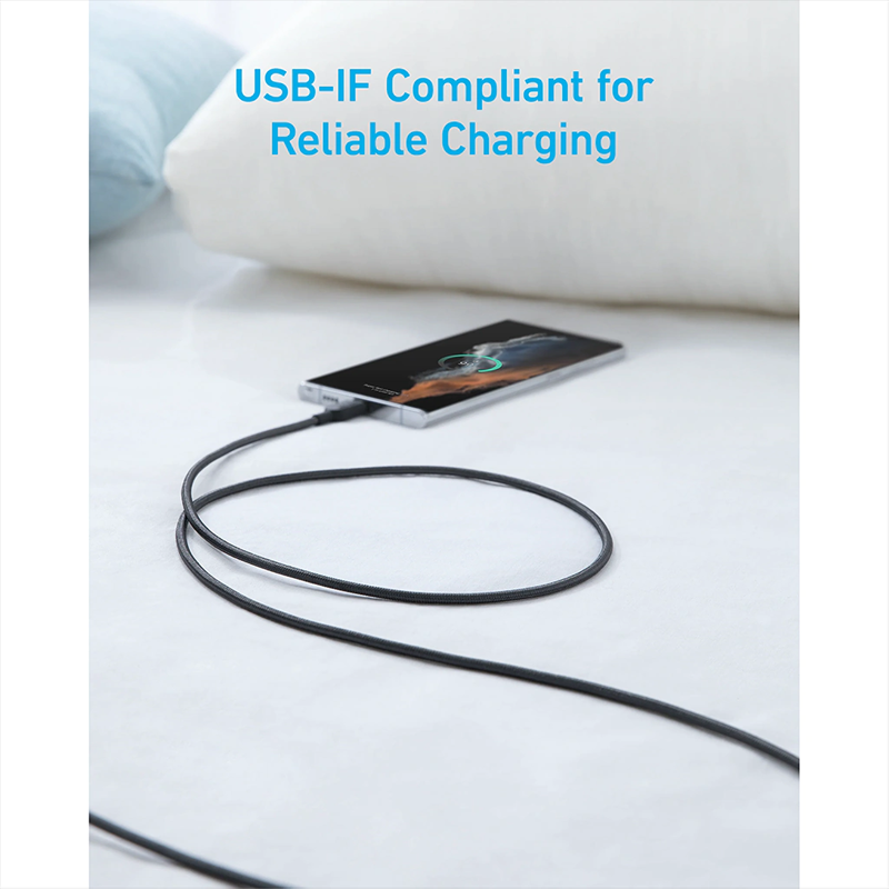 کابل USB به Type C انکر سری 322 مدل A81H5 طول 0.9 متر