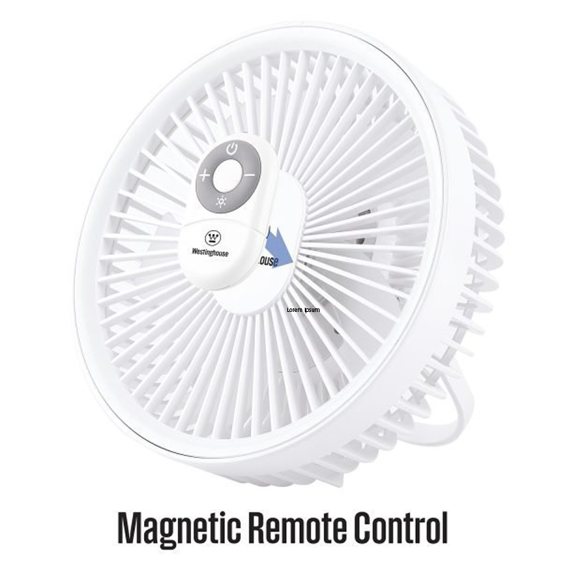 پنکه قابل حمل وستینگ هاوس مدل Westinghouse 2-in-1 Portable Rechargeable Fan WSFRE131R