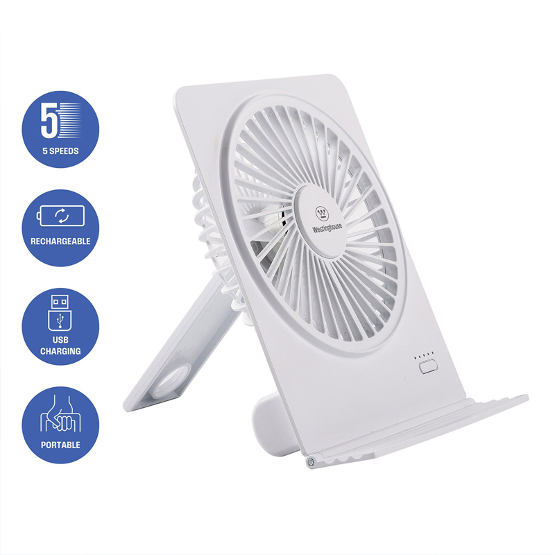 پنکه قابل حمل وستینگ هاوس مدل Westinghouse 3-in-1 Ultra-Thin Rechargeable Fan WSFRE159
