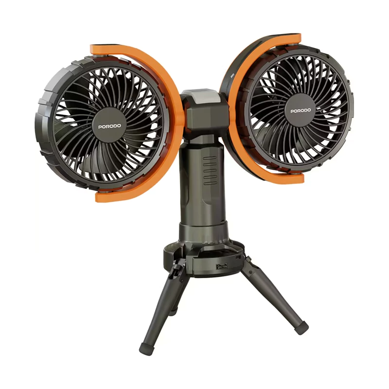 پنکه شارژی قابل حمل به همراه چراغ و پاوربانک پرودو مدل  OSCILLATING FAN LFST150