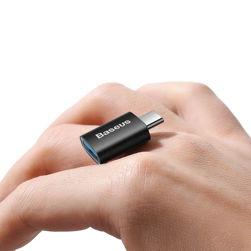 مبدل USB-C به USB3.1 بیسوس مدل Ingenuity Series Mini OTG Adaptor ZJJQ000001