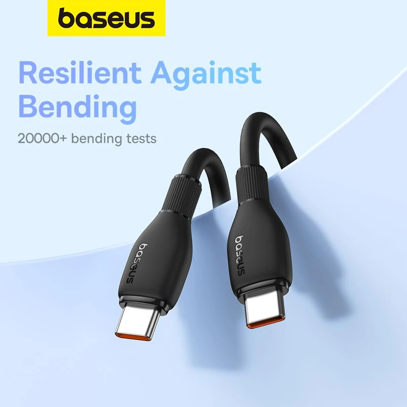 کابل سوپر فست شارژ 2  متری TYPE C به TYPE C بیسوس مدل BASEUS P10355702