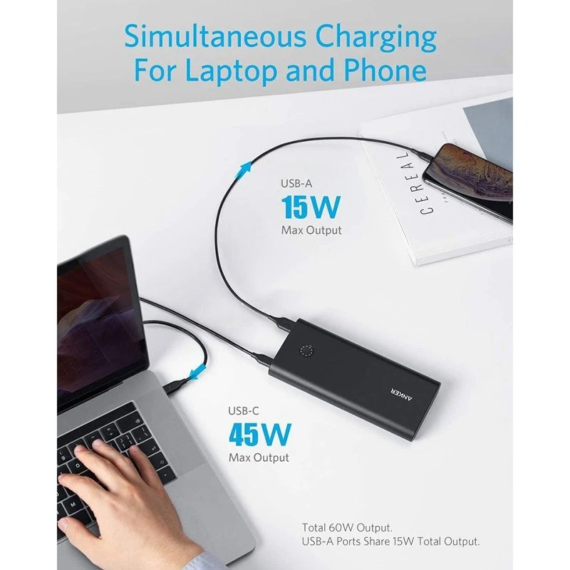 پاوربانک 26800 میلی آمپر انکر مدل Anker Powercore+ B1376