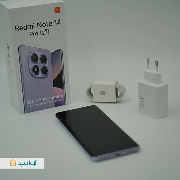 گوشی موبایل شیائومی Redmi Note 14 Pro ظرفیت 256 گیگابات 8 گیگابایت گلوبال - همراه با شارژر