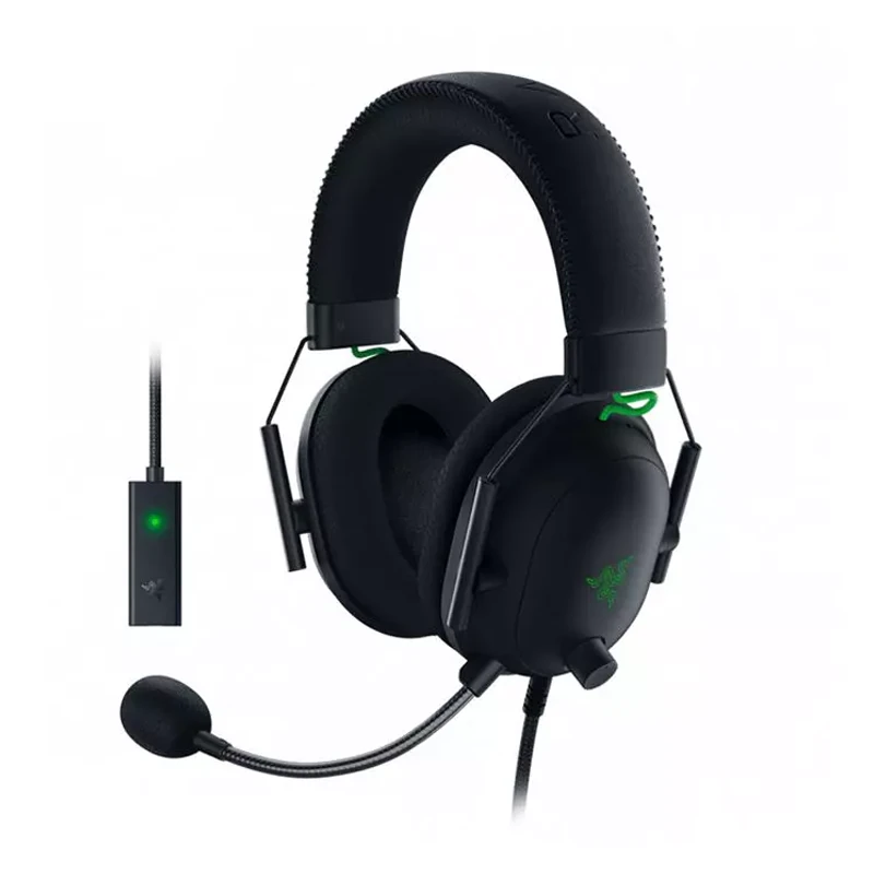 هدست گیمینگ باسیم ریزر مدل BLACKSHARK V2 + USB Sound Card