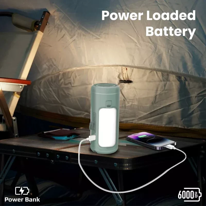 گجت چندمنظوره کمپینگ پرومیت مدل CAMPMATE-4 (چراغ LED، پاوربانک 6000mAh و اسپیکر بلوتوث)