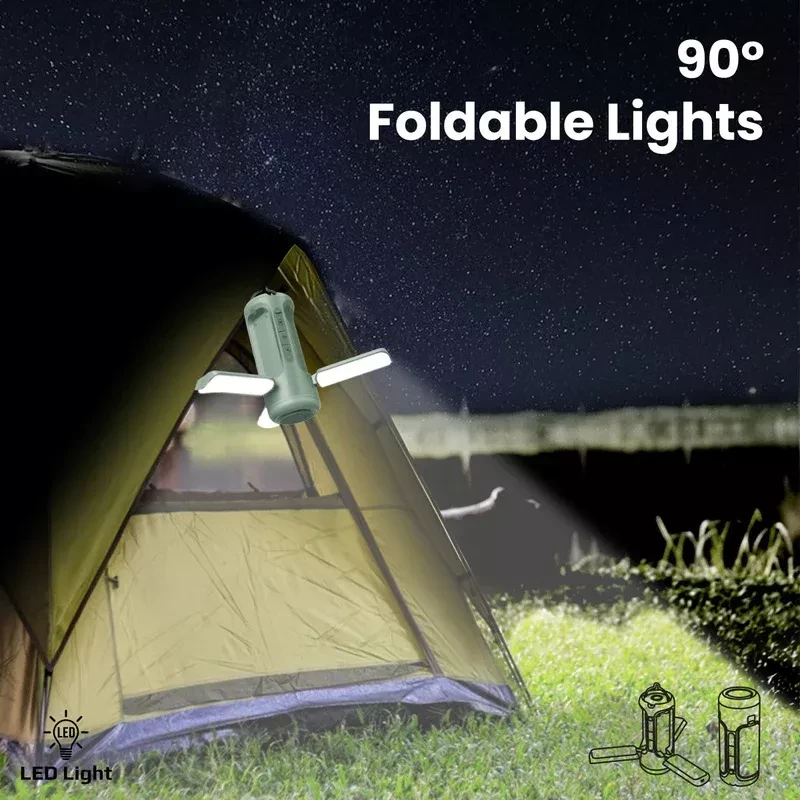 گجت چندمنظوره کمپینگ پرومیت مدل CAMPMATE-4 (چراغ LED، پاوربانک 6000mAh و اسپیکر بلوتوث)