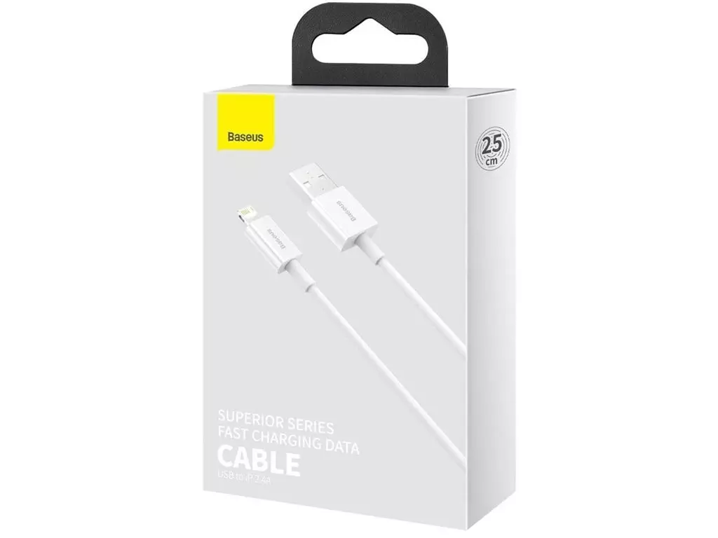 کابل  USB به لایتنینگ بیسوس 25 سانتی‌متری مدل CALYS-02