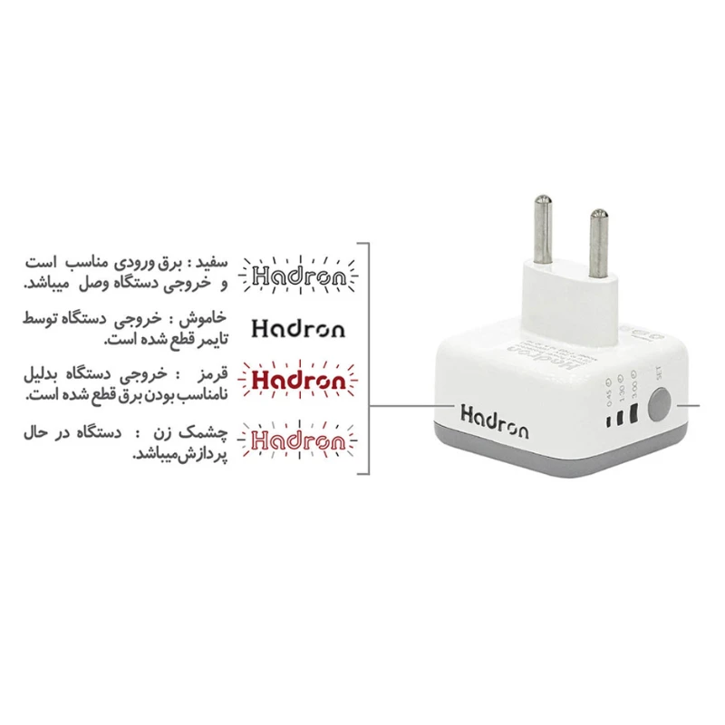 تبدیل شارژر  هادرون 3 به 2  P103