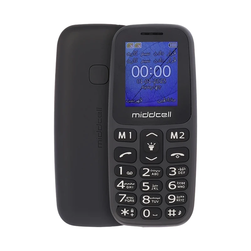 گوشی موبایل میدسل مدل Middcell M107 ظرفیت 32 مگابایت و رم 32 مگابایت