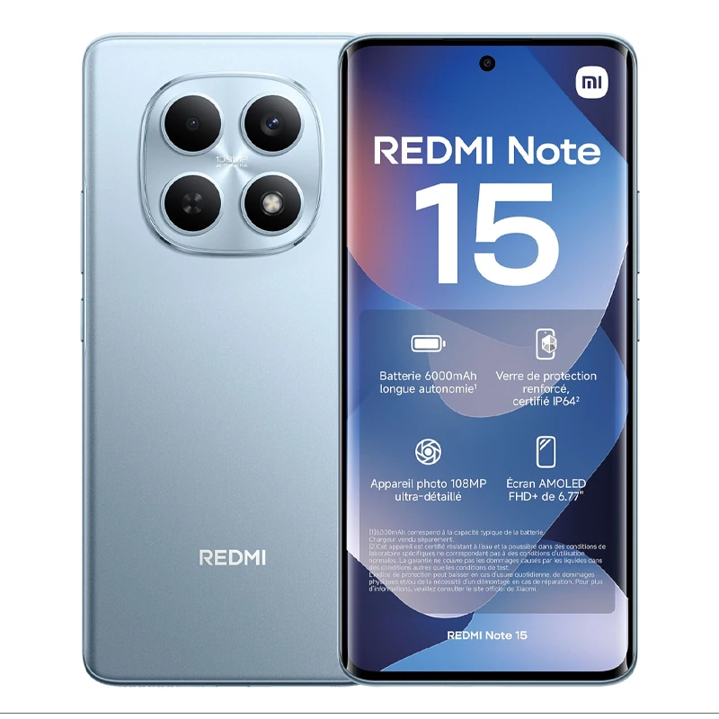 گوشی موبایل شیائومی مدل Xiaomi Redmi Note 15 4G ظرفیت 256 گیگابایت 8 گیگابایت + باندل
