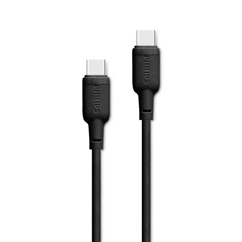 کابل تبدیل USB-C به USB-C فیلیپس مدل DLC6541C طول 1 متر (روکش سیلیکونی)