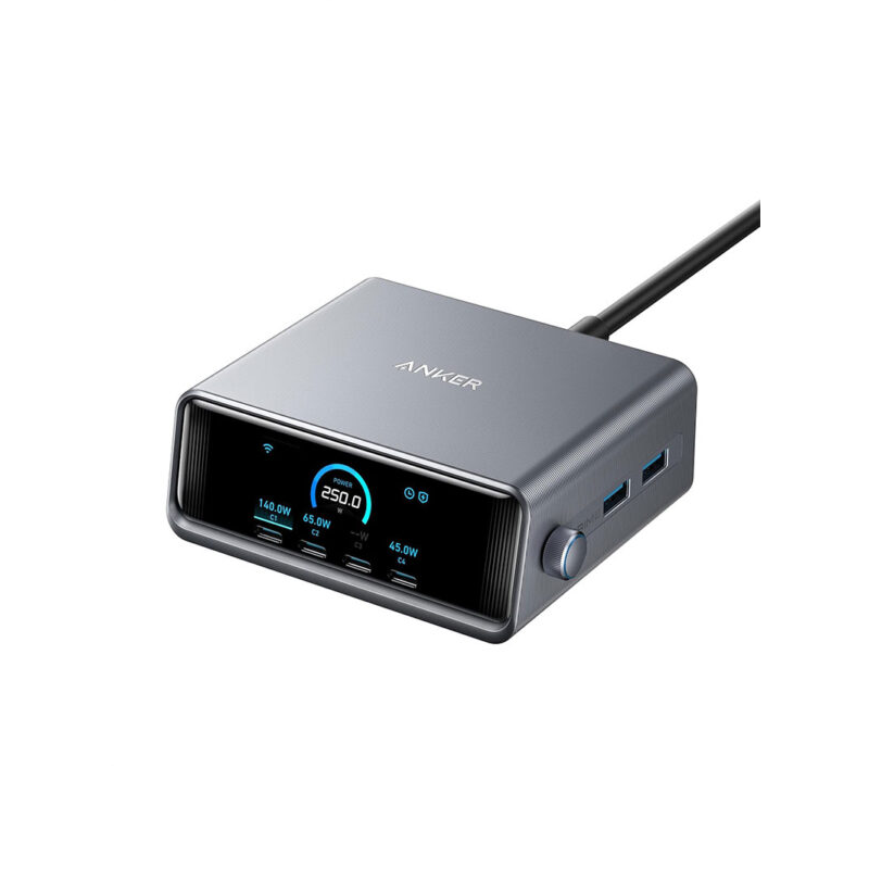شارژر رومیزی انکر مدل Anker Prime Charger 250W 6-Port A2345