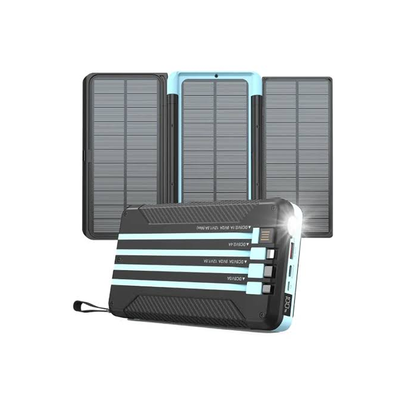 پاوربانک خورشیدی 16000 میلی آمپر پاورولوژی Powerology Solar Multi-Cable PP070