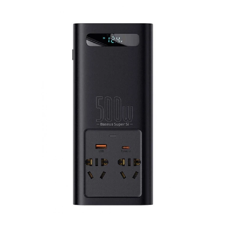 مبدل برق خودرو بیسوس مدل Super Si Power Inverter  500W CGNB000101