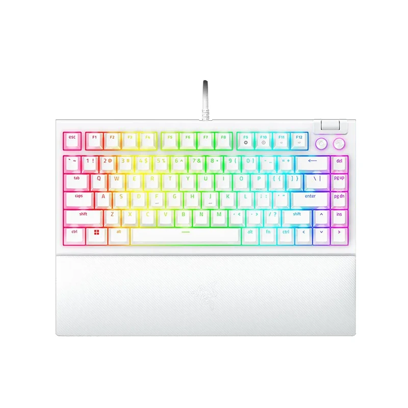 کيبورد گیمینگ ريزر Razer BlackWidow V4 75% White