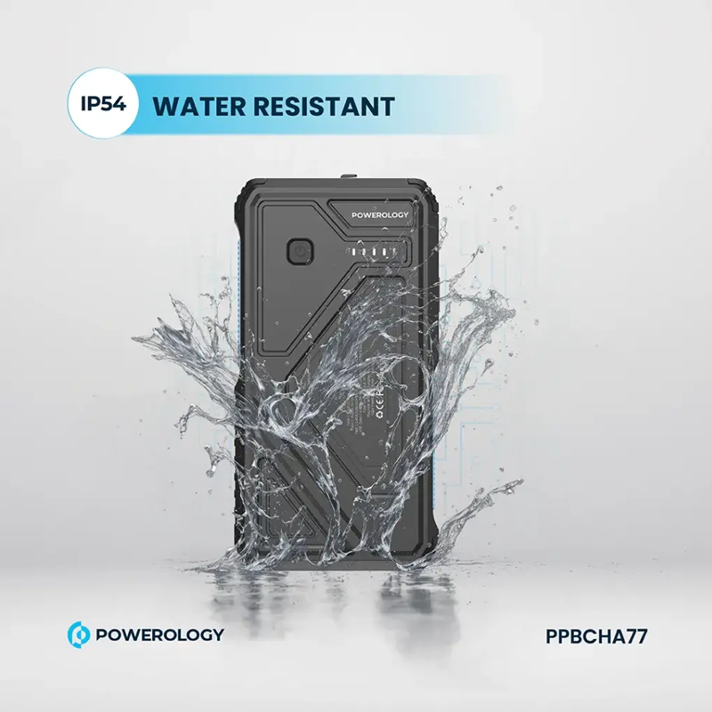 پاوربانک خورشیدی 27000 میلی آمپر پاورولوژی 22.5 واتی مدل  Powerology PPBCHA77