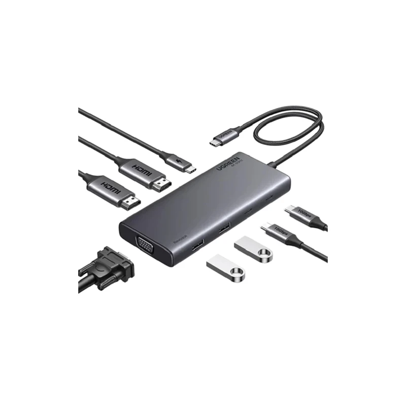 هاب 8 پورت Type-C یوگرین مدل CM639-35588