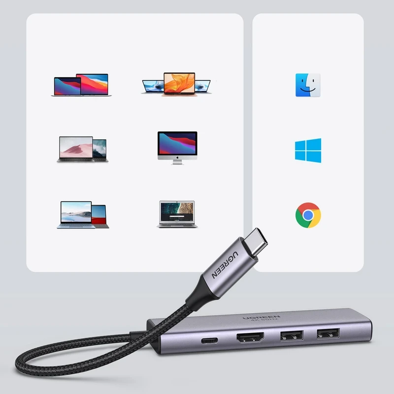 هاب 6 پورت USB-C یوگرین مدل 60384-CM511