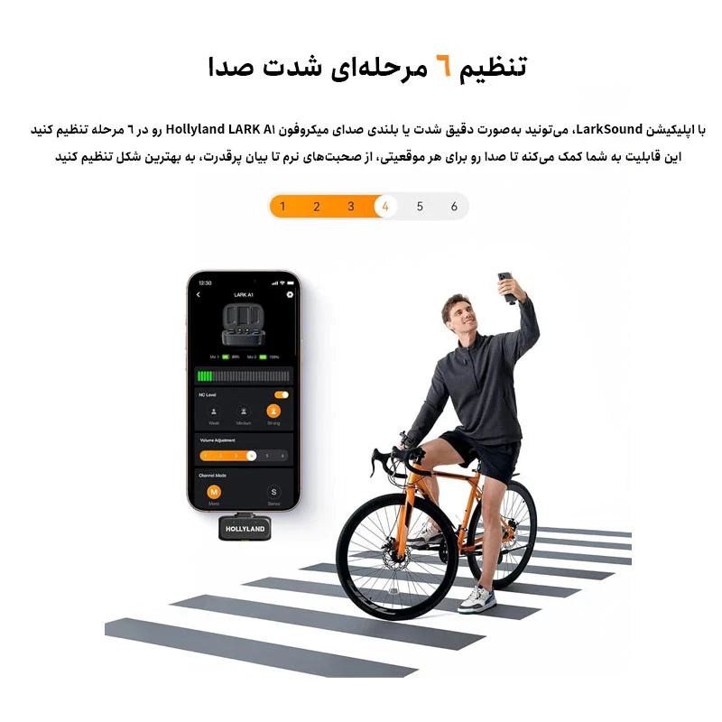 میکروفون یقه ای بی‌سیم هالی‌لند مدل Hollyland Lark A1 Type-C 