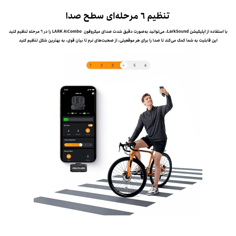 میکروفون یقه ای بی‌سیم هالی‌لند مدل Hollyland Lark A1 Combo Type-C