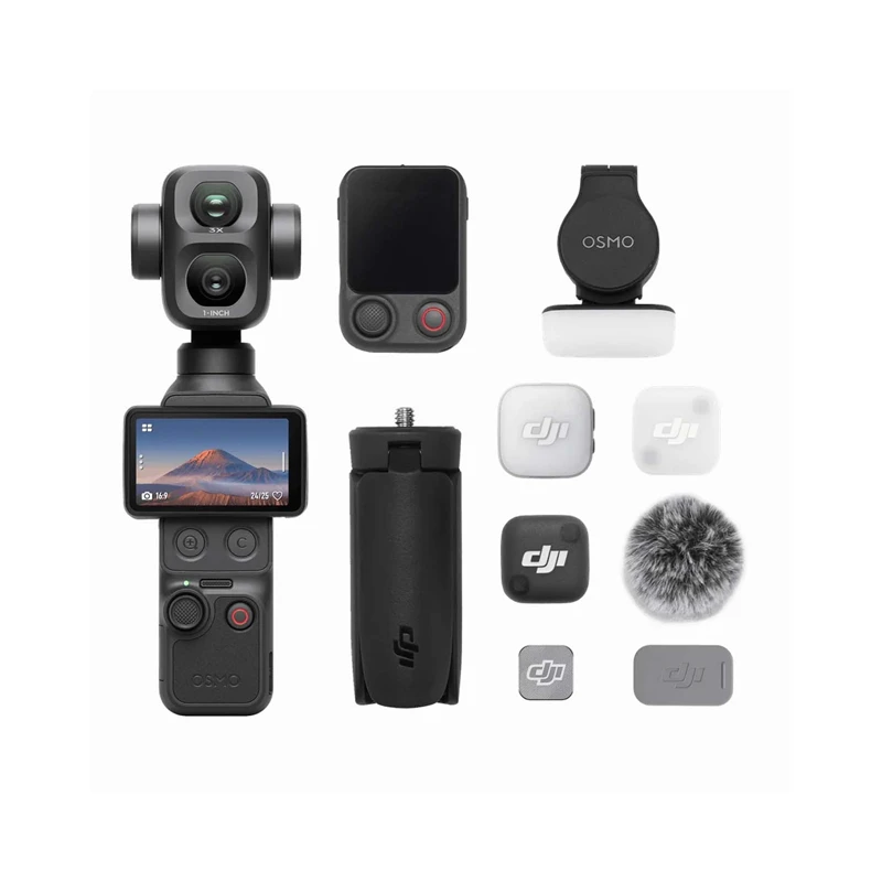 دوربین جیبی گیمبال‌دار دی‌جی‌آی Osmo Pocket 4P Vlog Combo