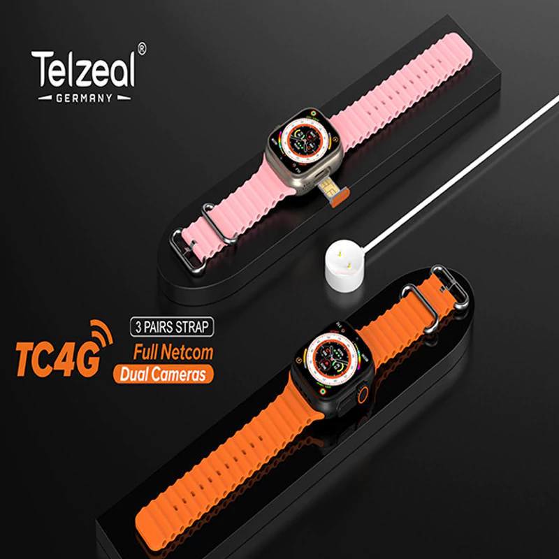 ساعت هوشمند سیم کارت خور تلزیل مدل Telzeal TC4G با حافظه 64 گیگابایت و رم 4 گیگابایت 