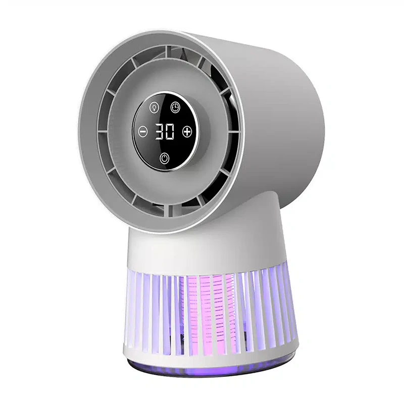 پنکه و حشره کش leaftless fan + mosqito light jc-fs-f01