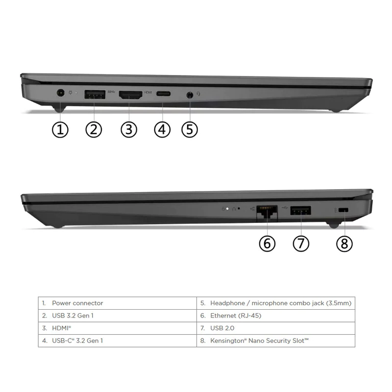لپ تاپ لنوو 15.6 اینچی مدل Lenovo V15 G5 IRL i5-13420H 8GB 512SSD