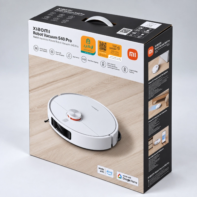 جارو رباتیک شیائومی مدل Xiaomi Robot Vacuum S40 Pro