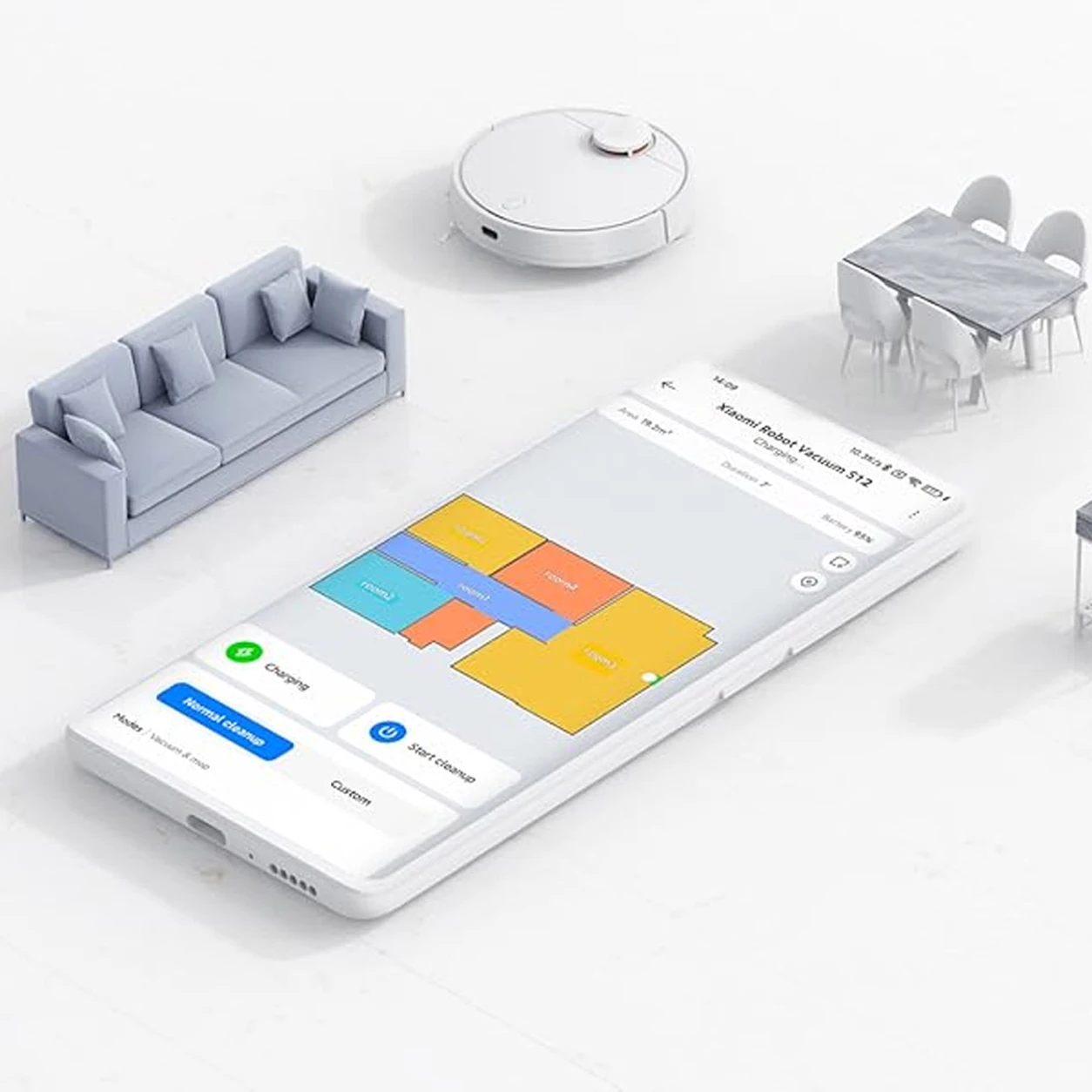 جارو رباتیک شیائومی مدل Xiaomi Robot Vacuum S12