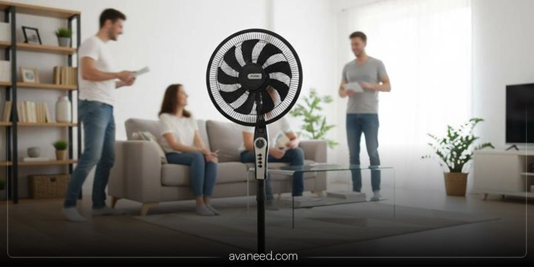 علت نچرخیدن گردن پنکه ایستاده به چپ و راست