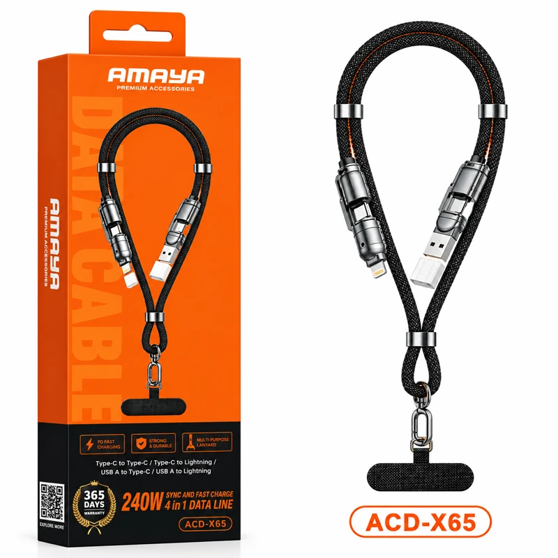 کابل شارژ و انتقال داده آمایا مدل ACD-X65