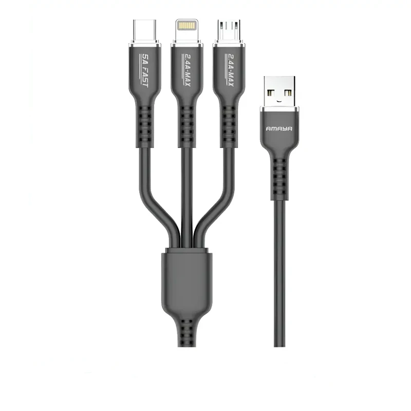کابل شارژ سریع سه‌کاره آمایا مدل ACD-X30