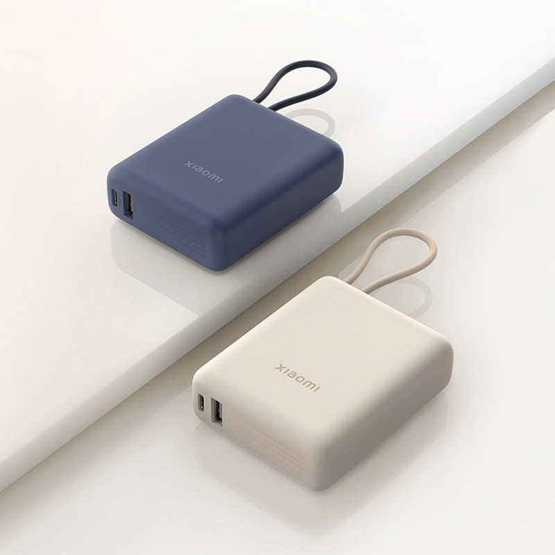 پاوربانک 33 وات شیائومی مدل PB1033MI ظرفیت 10000 میلی‌آمپرساعت به همراه کابل USB-C