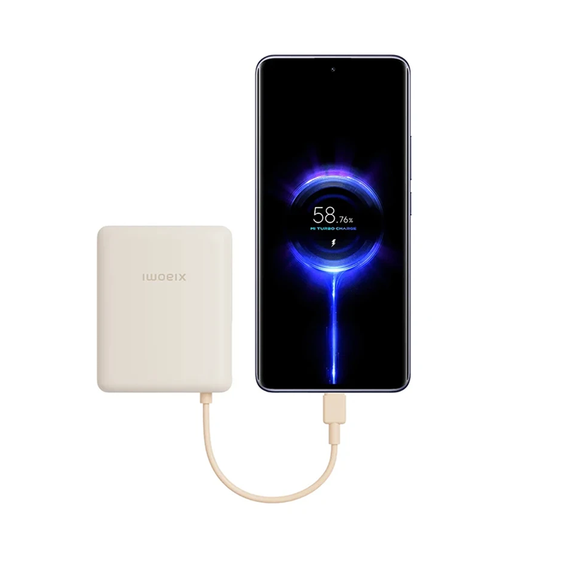 پاوربانک 33 وات شیائومی مدل PB1033MI ظرفیت 10000 میلی‌آمپرساعت به همراه کابل USB-C