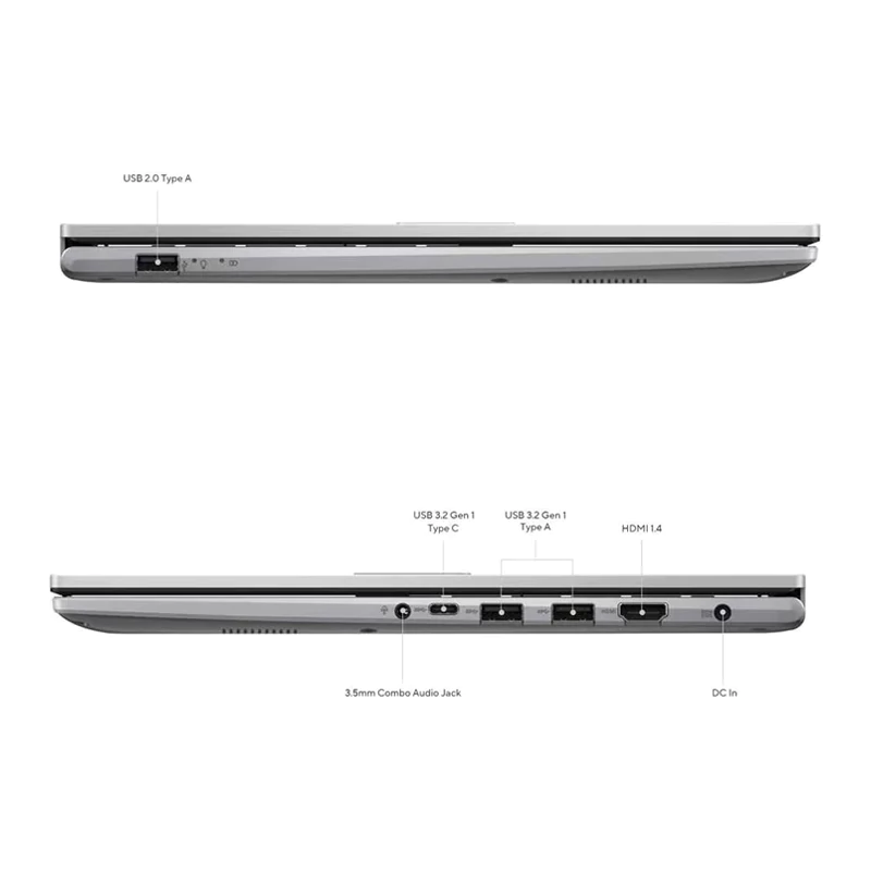 لپ تاپ 15.6 اینچی ایسوس مدل Vivobook 15 F1504VA-BQ335-Core 5 120U-8GB DDR5 512GB SSD-Bk