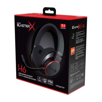 قیمت و مشخصات هدست گیمینگ کریتیو Creative Sound BlasterX H6