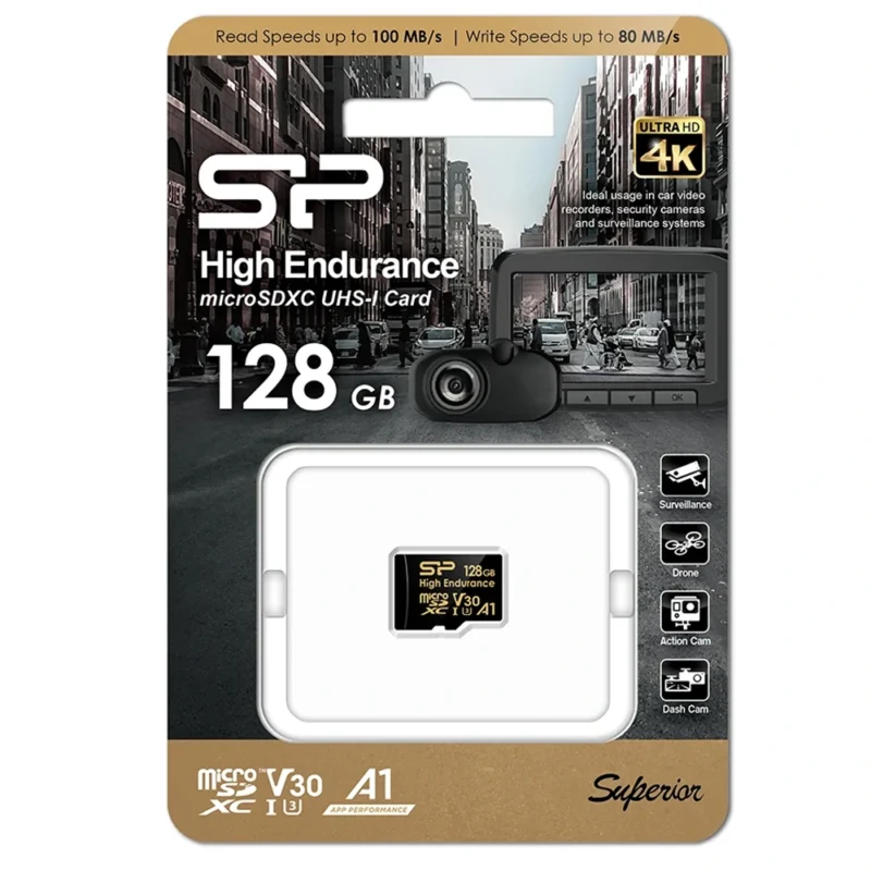 کارت حافظه microsdxc سیلیکون پاور مدل golden کلاس 10 استاندارد uhs-i v30 a1 سرعت سرعت 10 مگابایت بر ثانیه  ظرفیت 128 گیگابایت - image 3