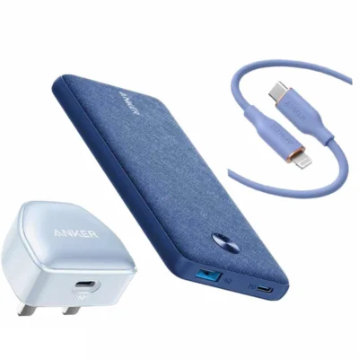 کیت شارژ 3 در 1 انکر مدل Anker Iphone Starter Kit 3 in 1